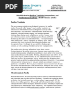 Patellar Tendinitis and Chondromalacia