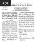 Control of Single-Phase Four-Quadrant PWM Rectifier For Traction Systems