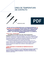 Los Sensores de Temperatura de Aire y de Contacto