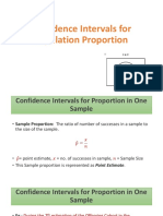 Confidence Intervals For Population Proportion