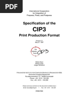 Specification of The CIP3 Print Production Format