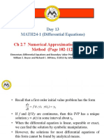 14.2.7 - Numerical Approximation Euler's Method