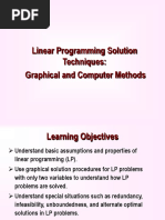 Linear Programming Solution Techniques: Graphical and Computer Methods