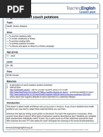 A Generation of Couch Potatoes Lesson Plan PDF