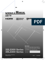 User Manual Tosiba 32 - 39L3300