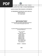 Factors Affecting The Course Preference Among Selected Grade 12 Students of President Diosdado Macapagal High School S.Y. 2018-2019