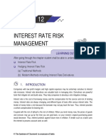 Interest Rate Risk Management: Learning Outcomes