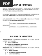 Prueba de Hipotesis