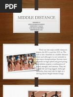 Middle Distance: Prepared By: Miles Jose Mari Pagharion Buenvinido P. Galila John Rudolf Montero Denette Rose Olido