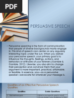 Persuasive Speech