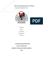 Principle in Teaching Language, Learners and Teachers: Guidance Lecturer:Nurhidayah Sari M.PD