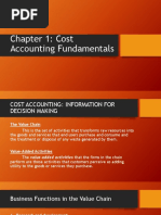 Chapter 1 Cost Accounting Fundamentals