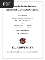 K.L. University: A Software Engineering Project On Cyber Cafe Management System