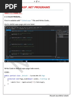 ASP Dot Net Programs