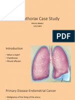 Chylothorax Case Study: Patricia Jakubec 5/11/2019