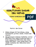 KEBUTUHAN DASAR IBU NIFAS TBR