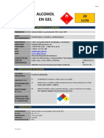 MSDS - Alcohol en Gel