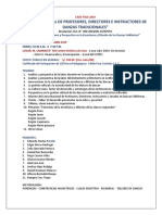 I Cumbre Anual de Profesores, Directores E Instructores de Danzas Tradicionales