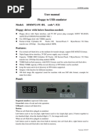 Model: SFRM72-FU-DL Code : F21 Floppy Driver With Below Function Needed