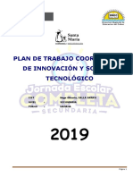 Plan de Trabajo Coordinador de Innovación y Soporte Tecnológico 16 Octubre 2019