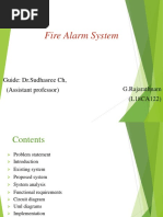 Fire Alarm System: Guide: DR - Sudhasree CH, (Assistant Professor)