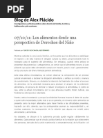 PLACIDO, Alex. Los Alimentos Desde Una Perspectiva de Derechos Del Niño PDF