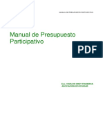 Manual de Presupuesto Participativo