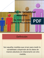 Medidas de Variabilidad Absolutas