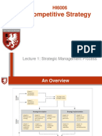 Competitive Strategy: Lecture 1: Strategic Management Process