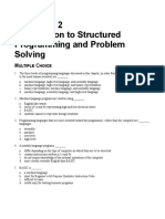 2 Introduction To Structured Programming and Problem Solving