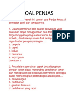 Soal-Soal PJOK Kelas XI