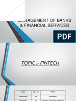 Management of Banks & Financial Services