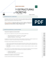 Lógica Y Estructuras Discretas: Asignatura de Grado