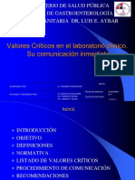 Valores Criticos