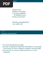 General Task Read A Passage Answer Questions Multiple-Choice May Re-Read Text