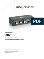 Mesa de Sonido Manual Sound Devices 302