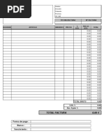 Total Factura 0.00 : Fecha Factura #Factura