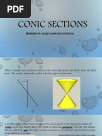 Conic Sections: Prepared By: Roqui Mabugay Gonzaga