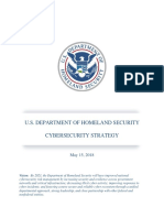 U.S. Department of Homeland Security Cybersecurity Strategy: Unclassified//For Official Use Only