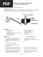 Procedure For Gastrostomy Feeding Via G-Tube