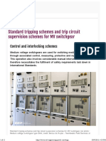 EEP - Standard Tripping Schemes and Trip Circuit Supervision Schemes For MV Switchgear