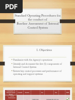 Conduct of Baseline Assessment of Internal Control System