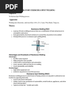 Laboratory Exercise-I Spot Welding Objective: Advantages