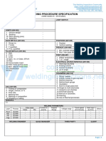 WPS Format For Asme Ix - Wps - Gtaw