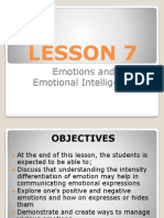 Lesson 7: Emotions and Emotional Intelligence