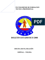 Boletin Estadistico 2008