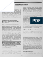 Psychological Contract Rousseau PDF