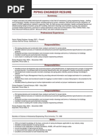 Piping Engineer Resume