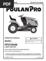 PPOO201 Poulan Pro PPX19H46 Operators Manual