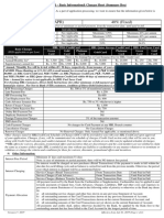 HBL Credit Card - Basic Charges Sheet (Version 2 W.E.F July 01 2019)